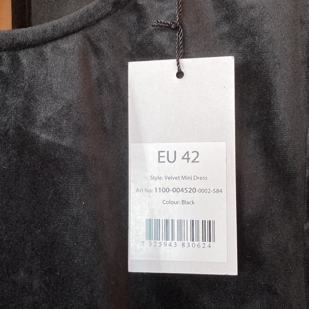 NWT Velvet Black Mini Dress - Picture 2 of 8